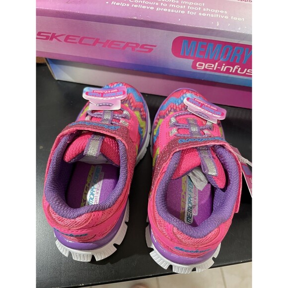 Lot Of 3 Toddler Girls Sneakers Boots Polo Sketchers Circo Sz 5 - 6 Pink Purple - Picture 3 of 16